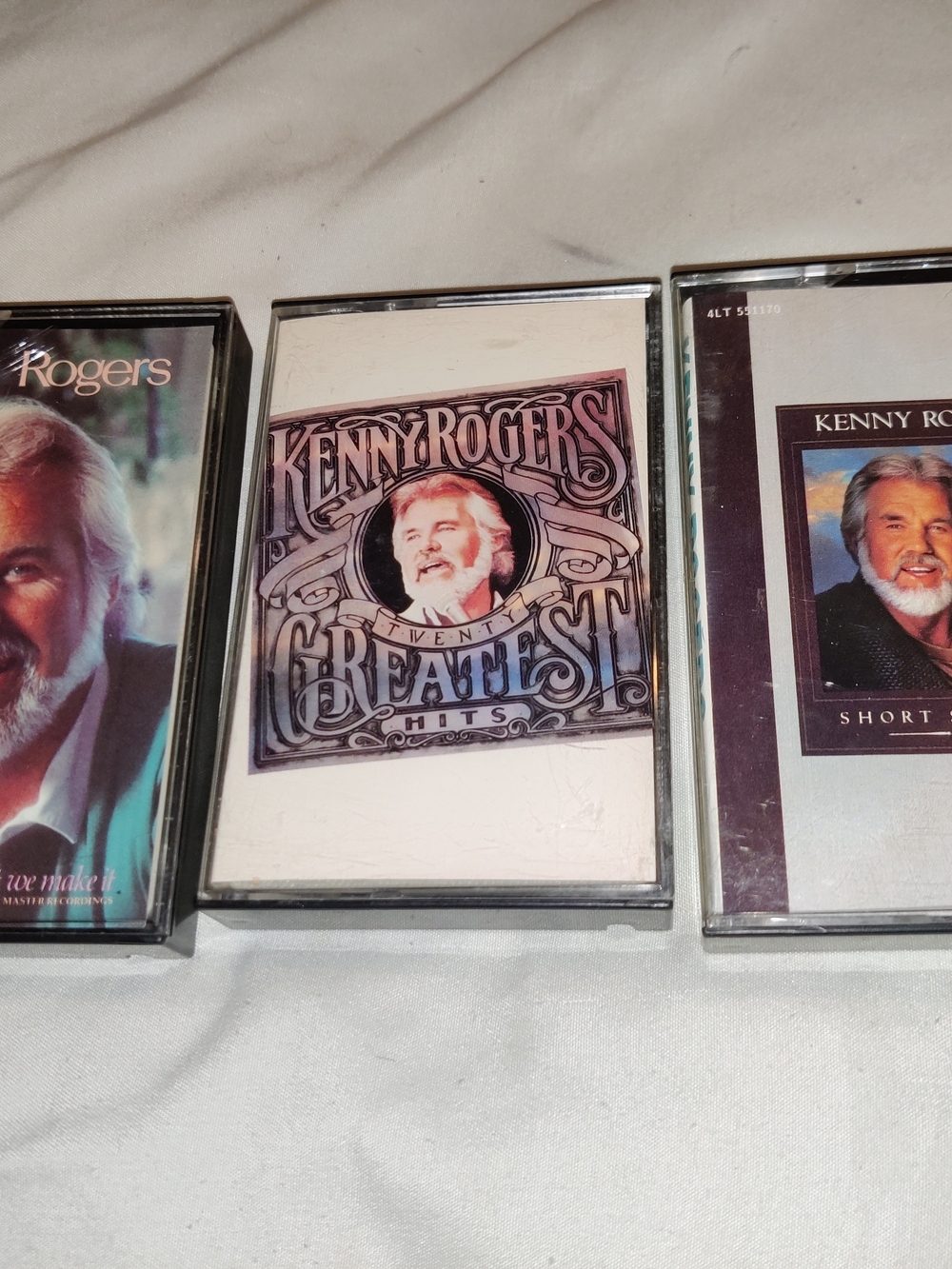 3 Vintage Kenny Rogers Cassette Tapes